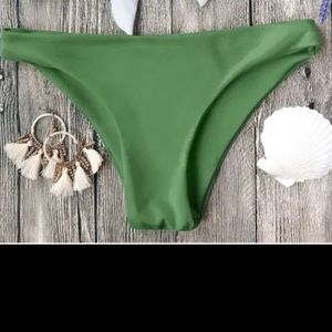 Green Cheeky Bikini Bottoms
